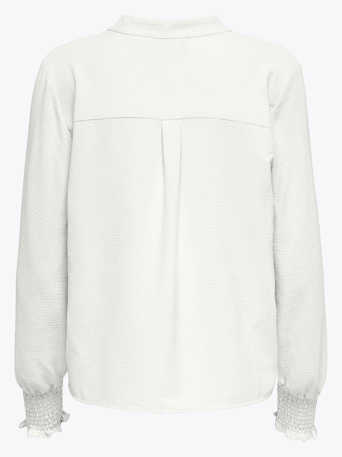 Only Mette V-Neck Long Sleeve Smock Top Cloud Dancer