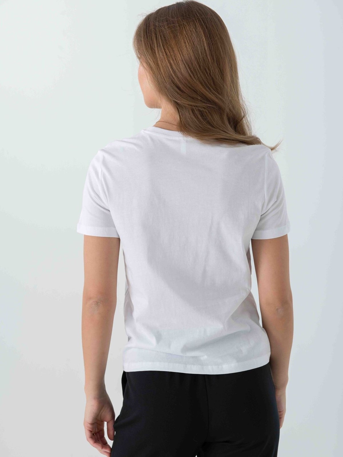 Only Ketty Life Short Sleeve O-Neck Top Bright White / Cherries