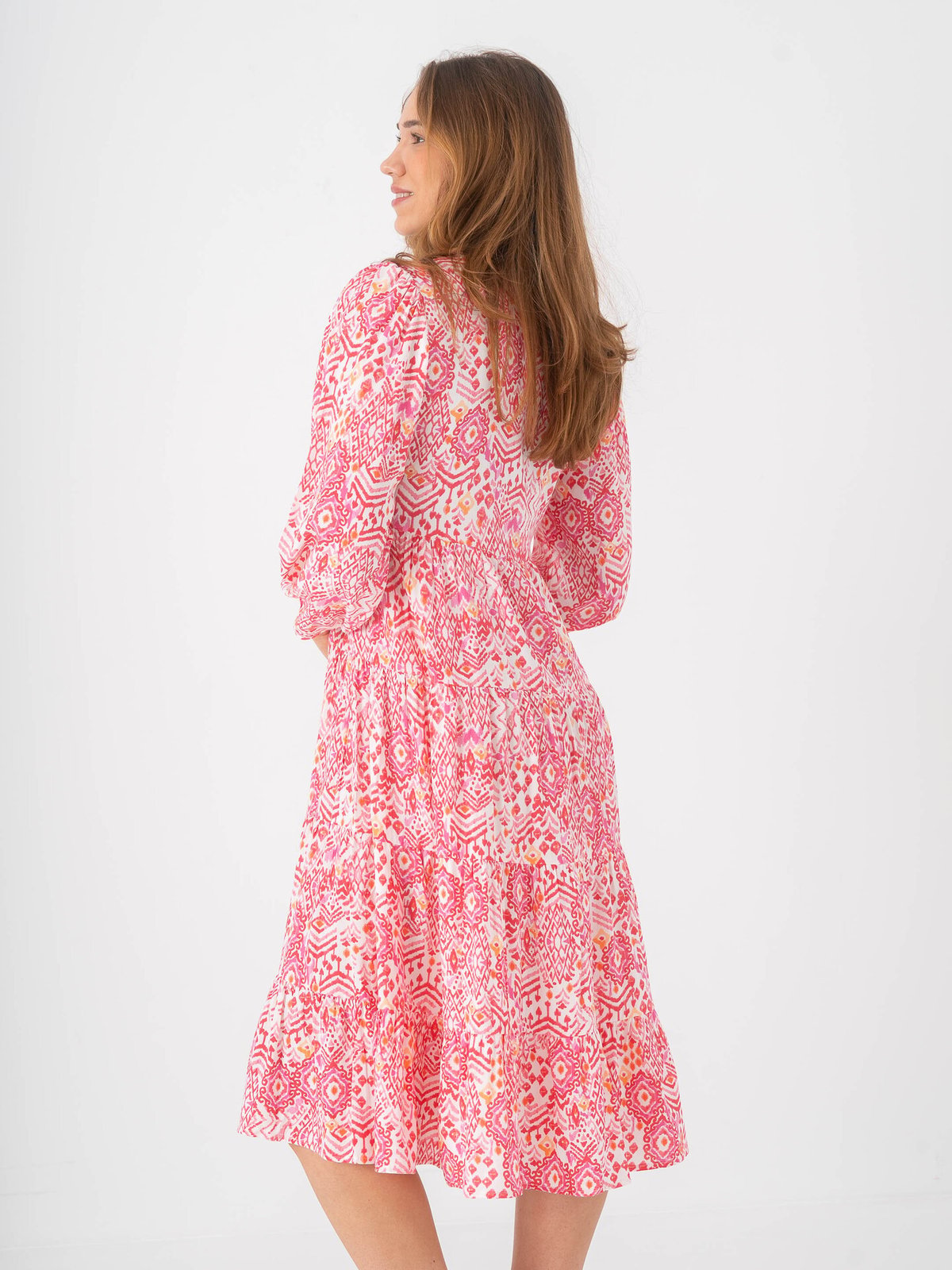 Only Milana 7/8 Dress Cloud Dancer / Sikka Graphic