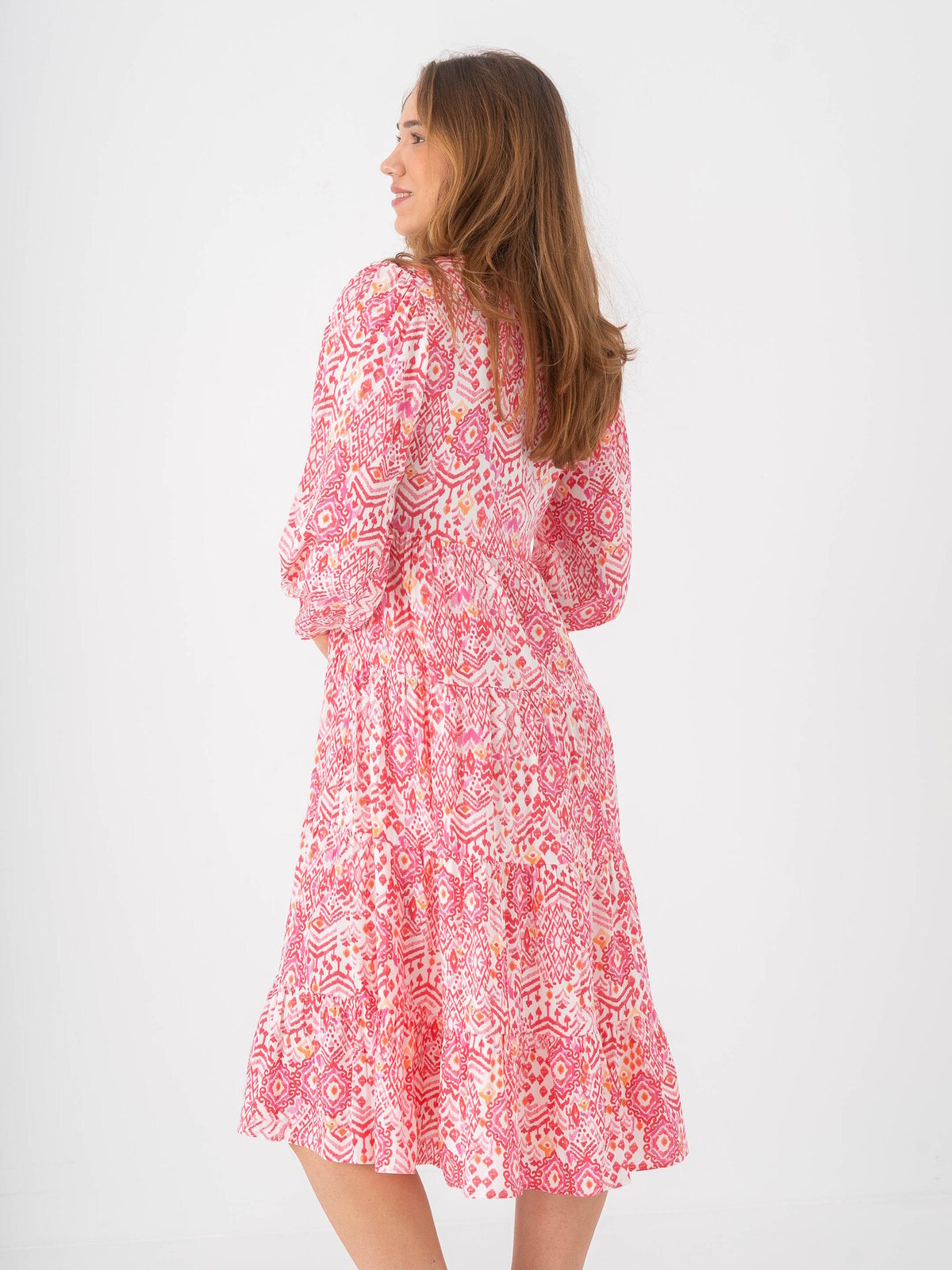 Only Milana 7/8 Dress Cloud Dancer / Sikka Graphic