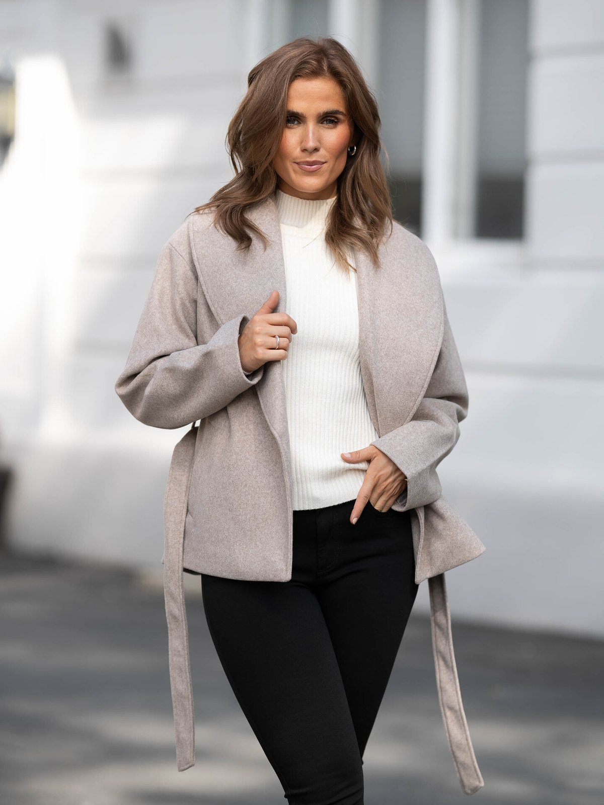 Only Augusta Life Short Coat Fungi Melange