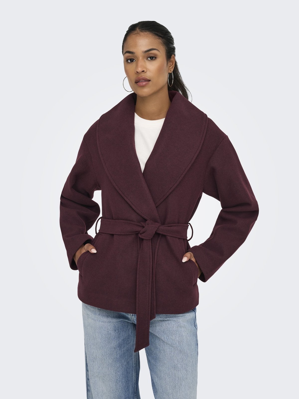 Only Augusta Life Short Coat Port Royale Melange