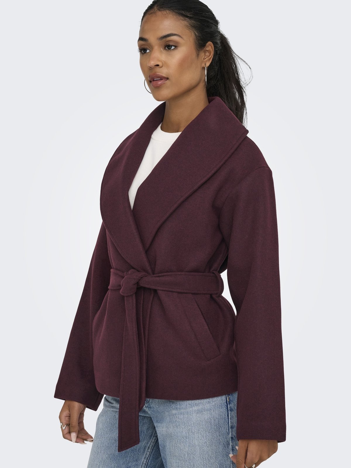 Only Augusta Life Short Coat Port Royale Melange