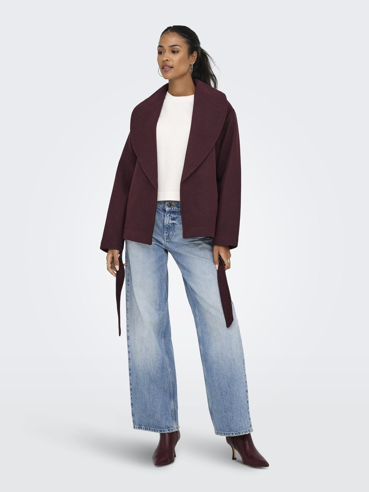 Only Augusta Life Short Coat Port Royale Melange