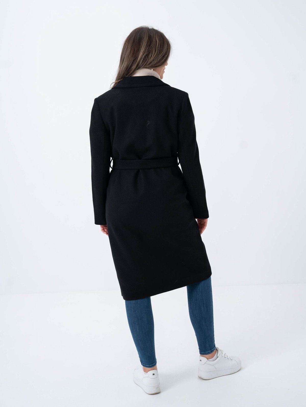 Only Alvilda Life Wrap Coat Black