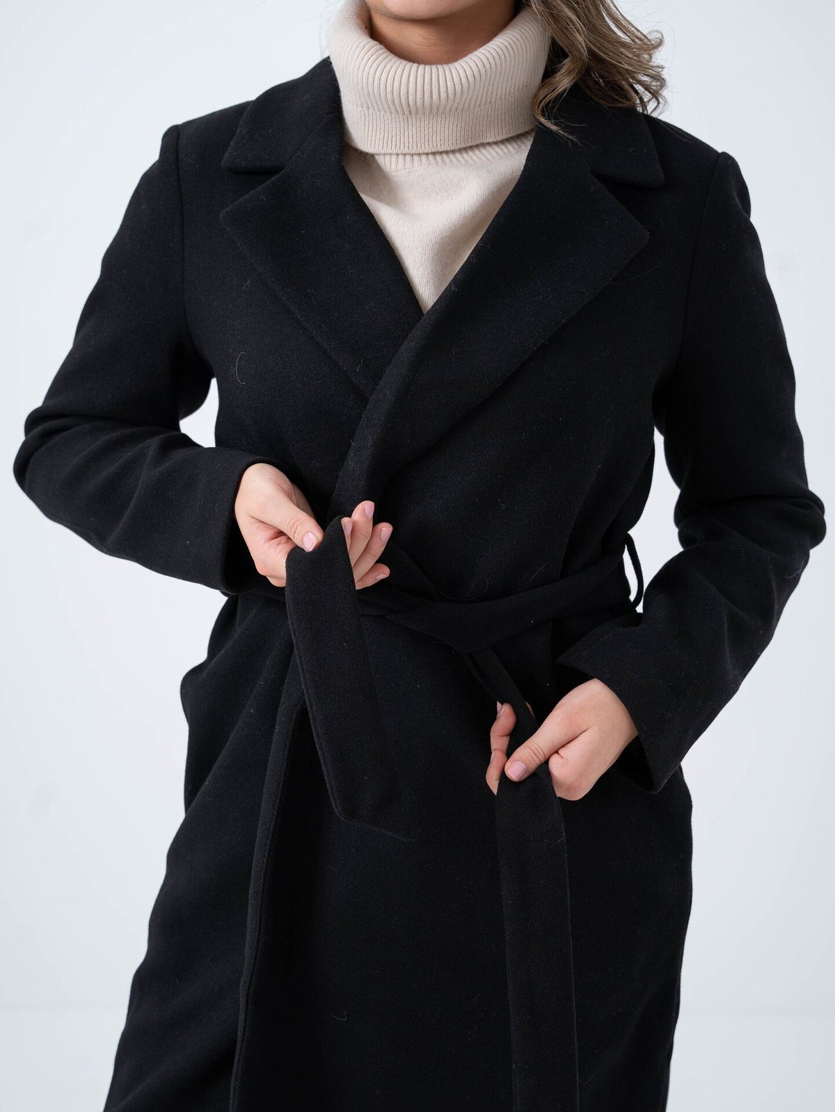Only Alvilda Life Wrap Coat Black