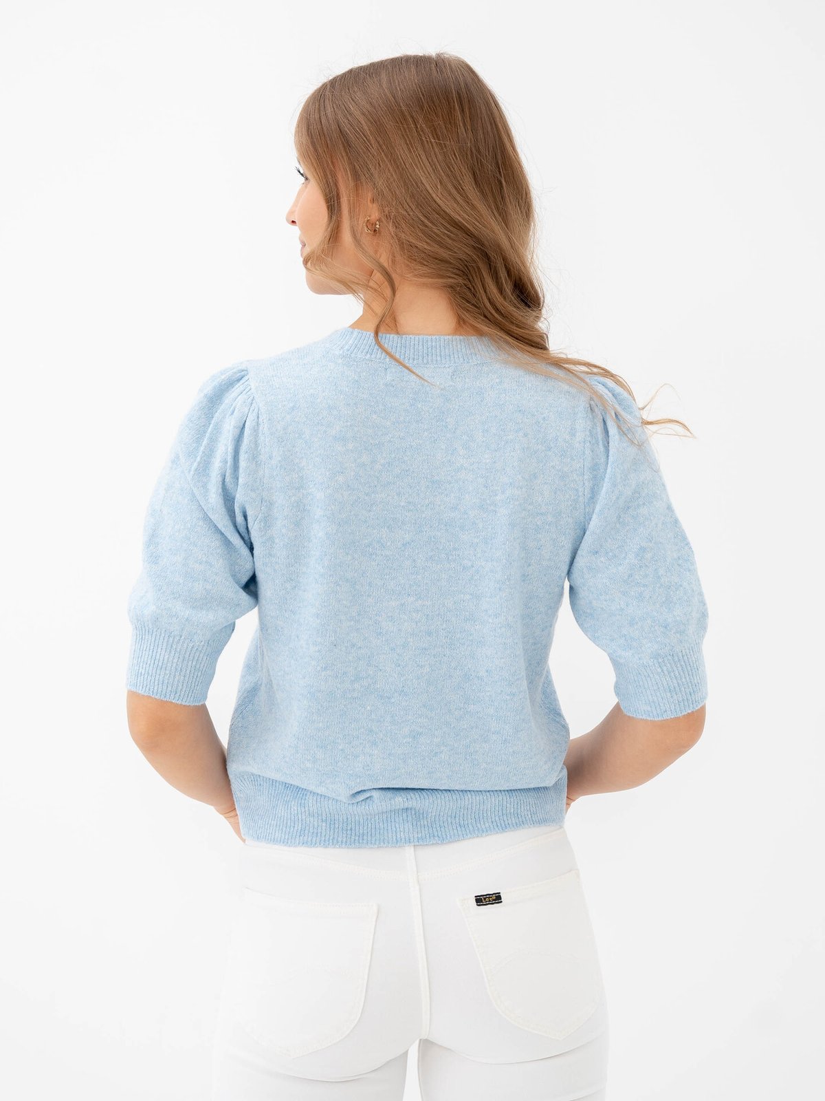 Only Rica Life 2/4 Pullover Knit Little Boy Blue Melange