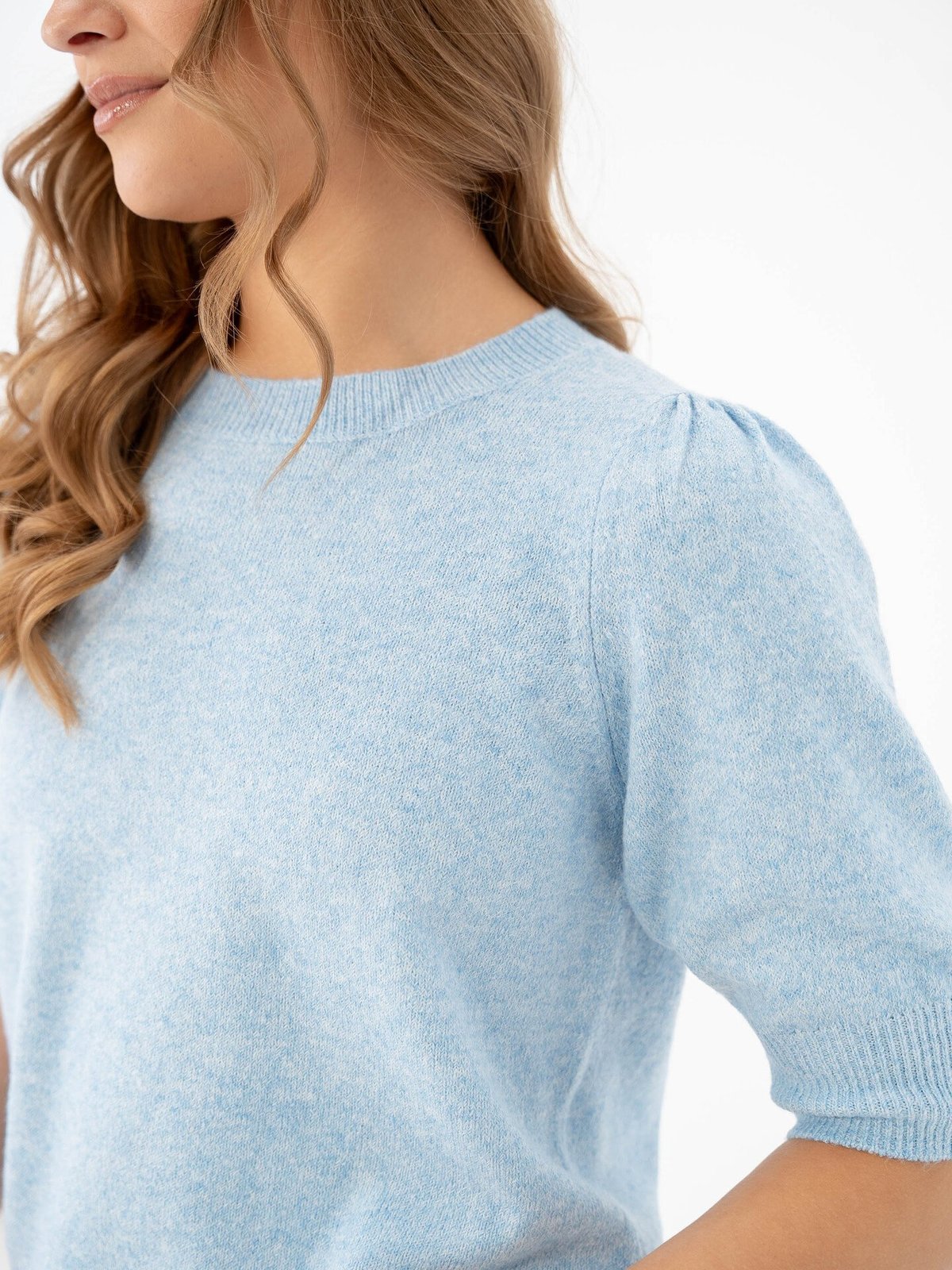 Only Rica Life 2/4 Pullover Knit Little Boy Blue Melange