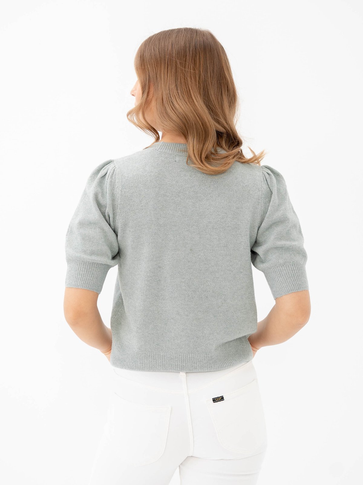 Only Rica Life 2/4 Pullover Knit Chinois Green Melange