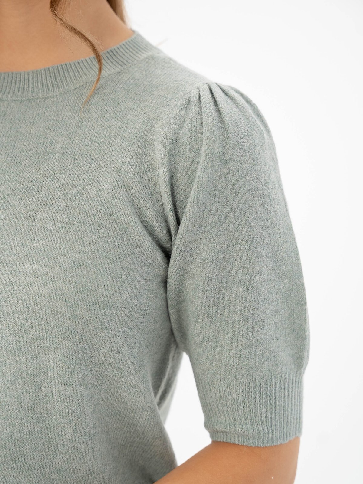 Only Rica Life 2/4 Pullover Knit Chinois Green Melange