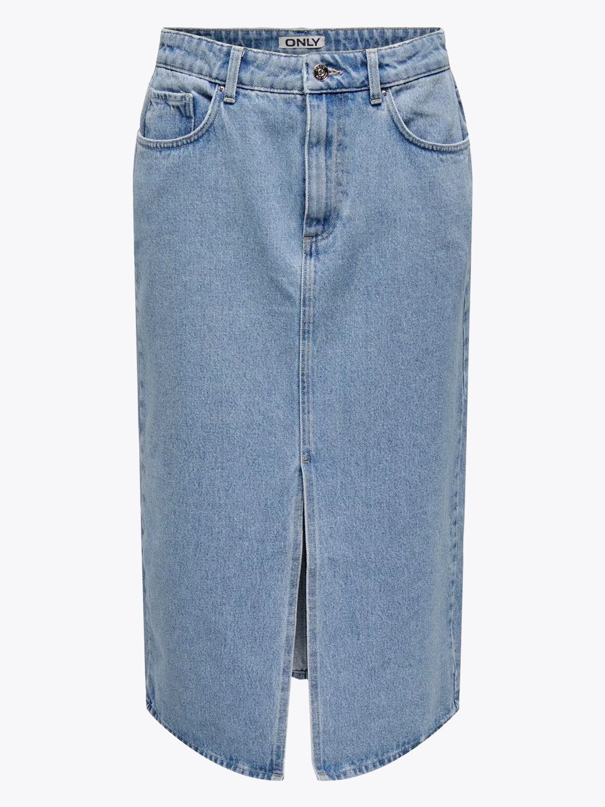 Only Bianca Midi Skirt Denim Light Blue Denim