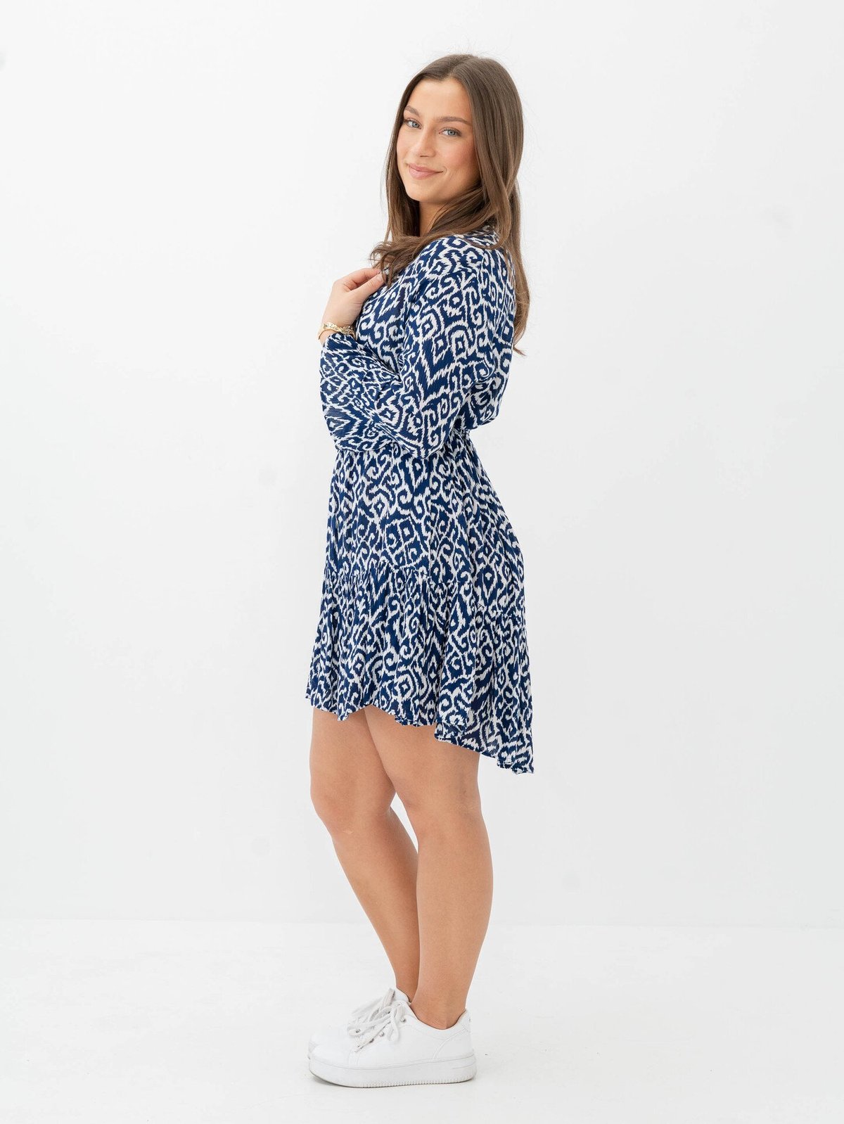 Only Clemmentine 3/4 Dress Ombre Blue Clemmentine Grafic