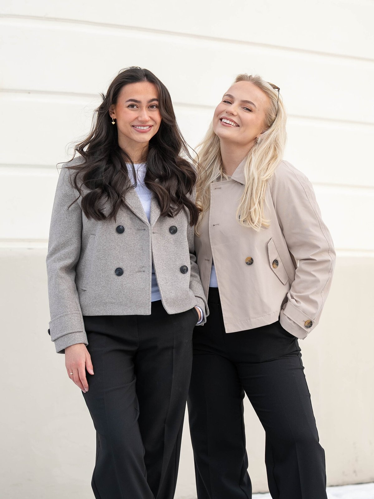 Only Freja Life Short DB Jacket Mocha Meringue Melange