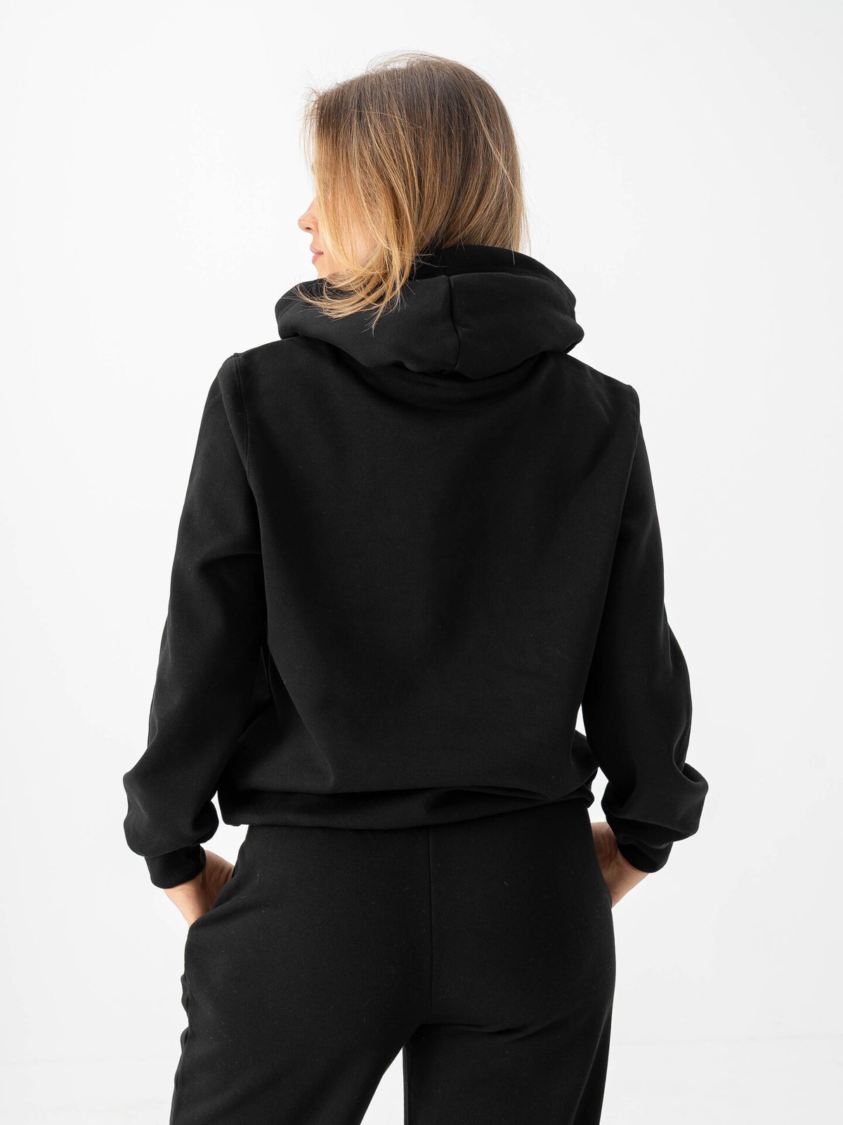 Only Daze Long Sleeve Hood Sweat Black