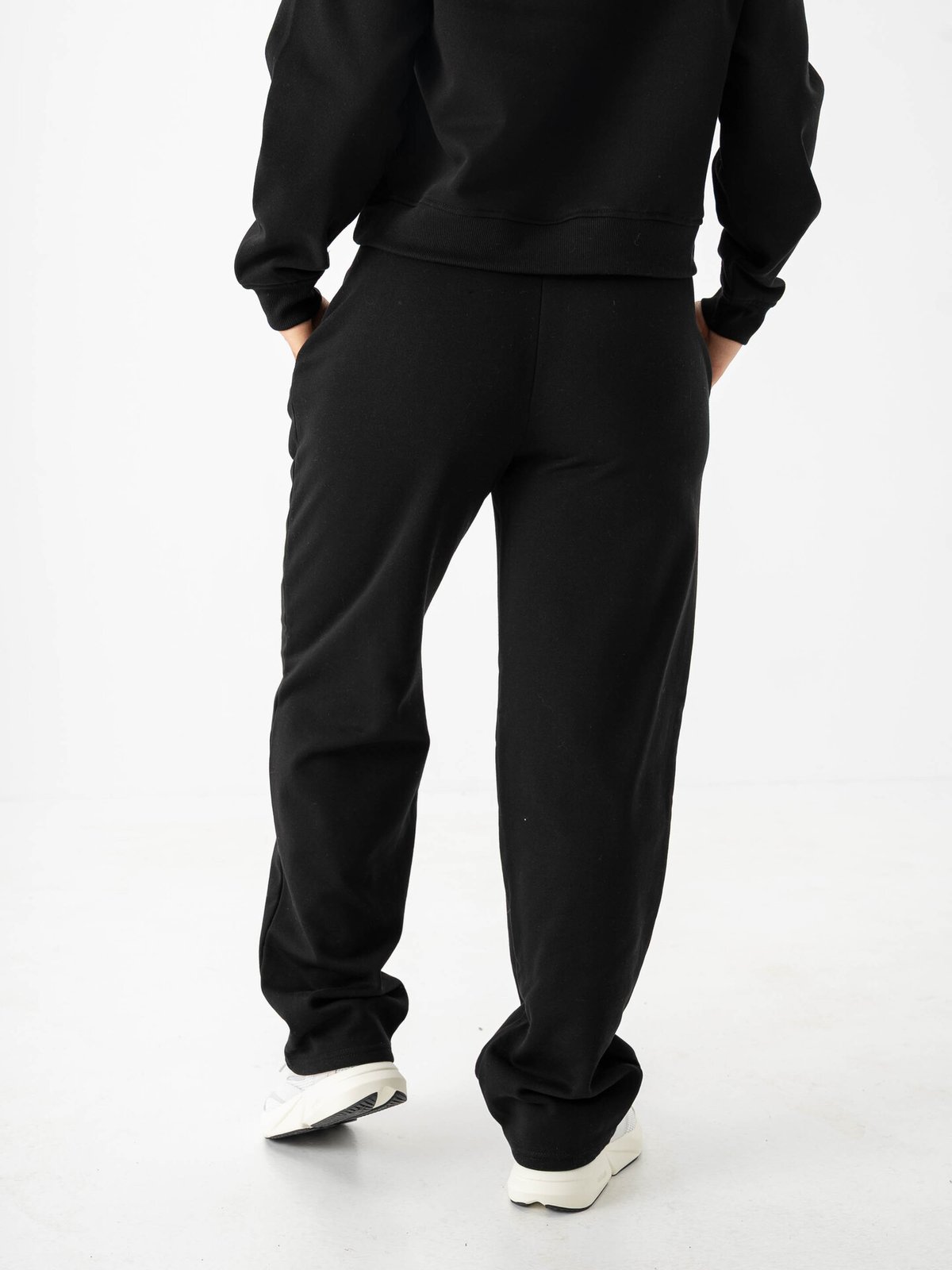 Only Daze Straight Pants Sweat Black