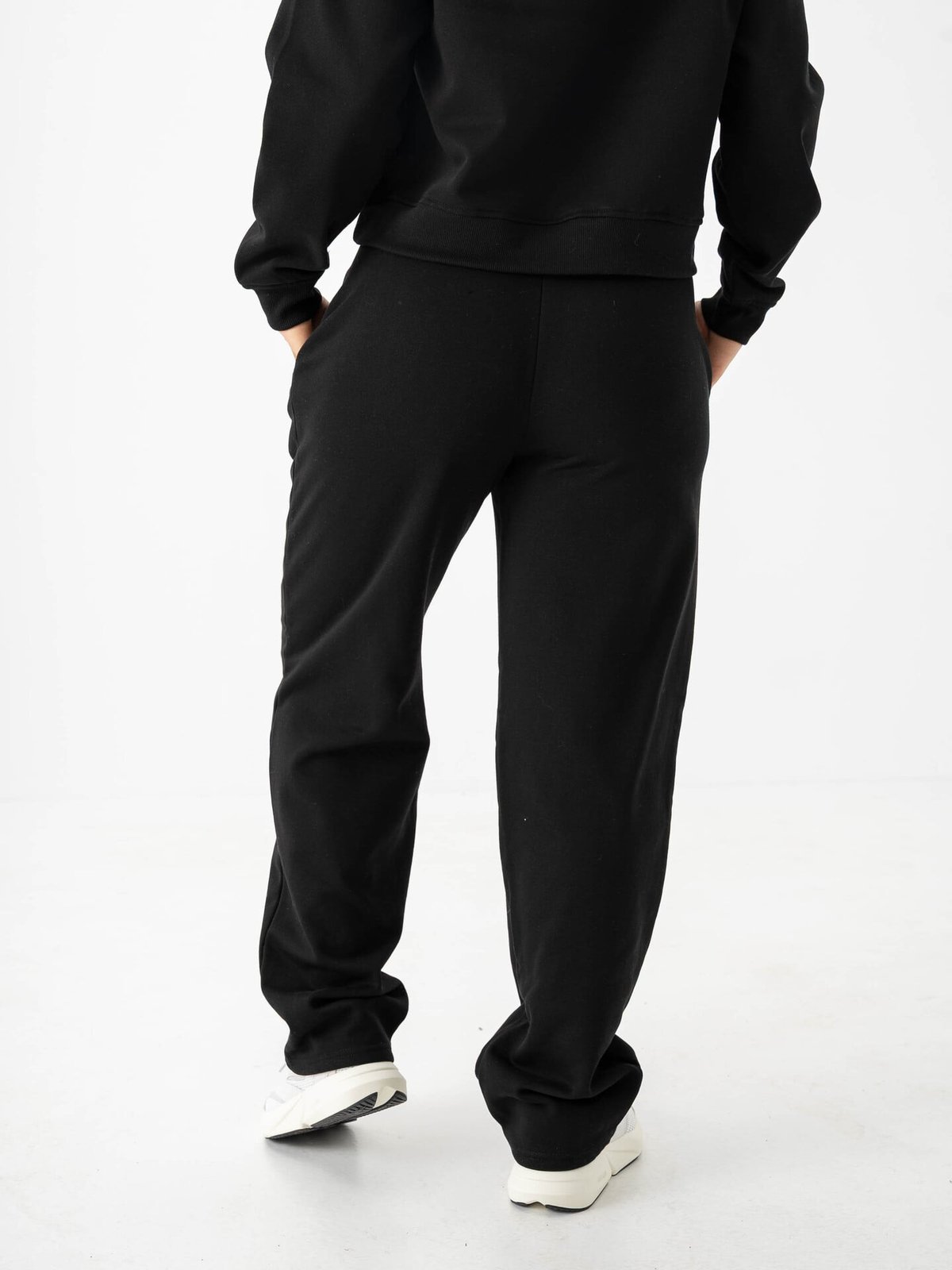 Only Daze Straight Pants Sweat Black