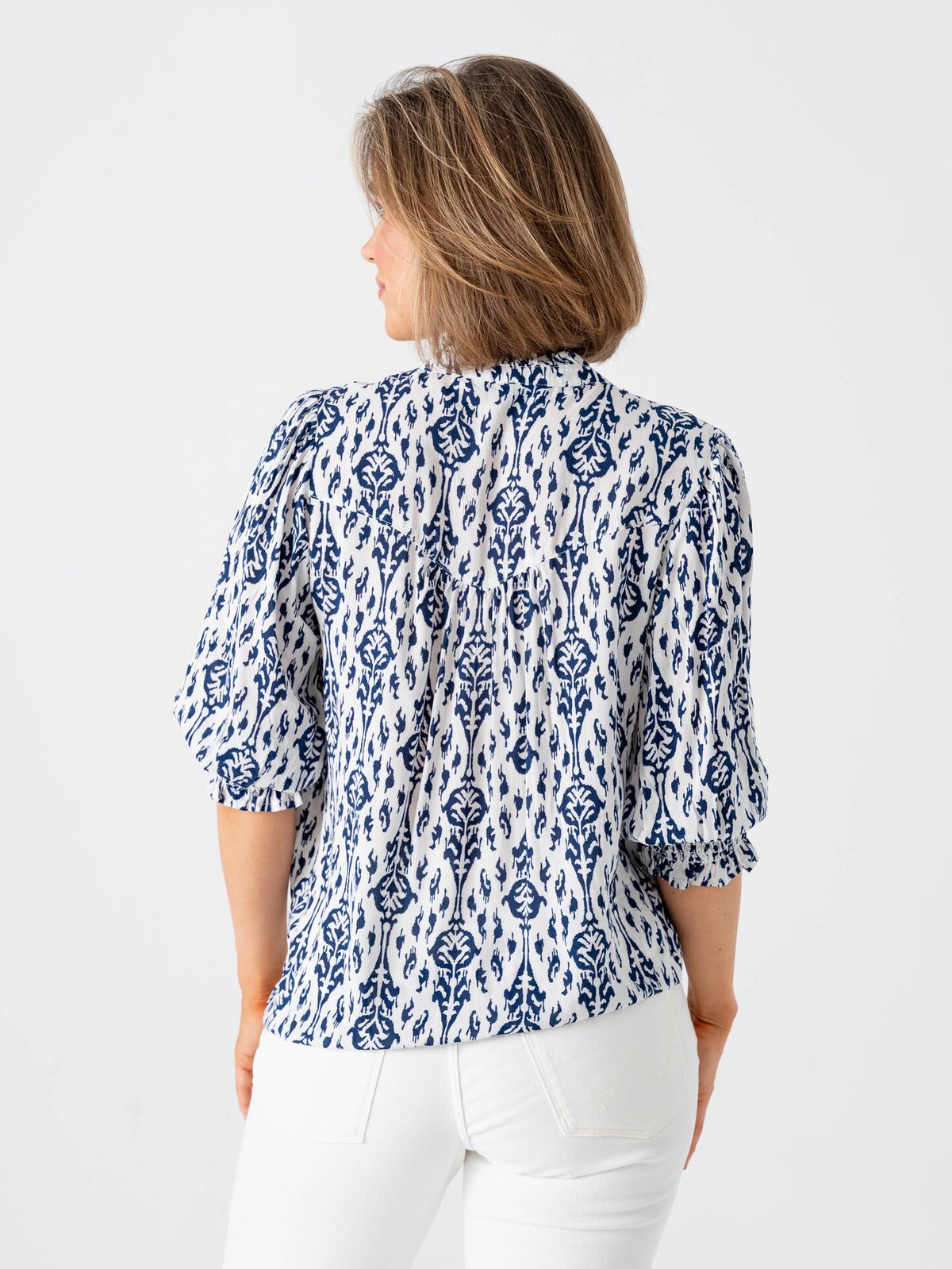 Only Raya 3/4 Shirt Night Sky / Ocean Graphic