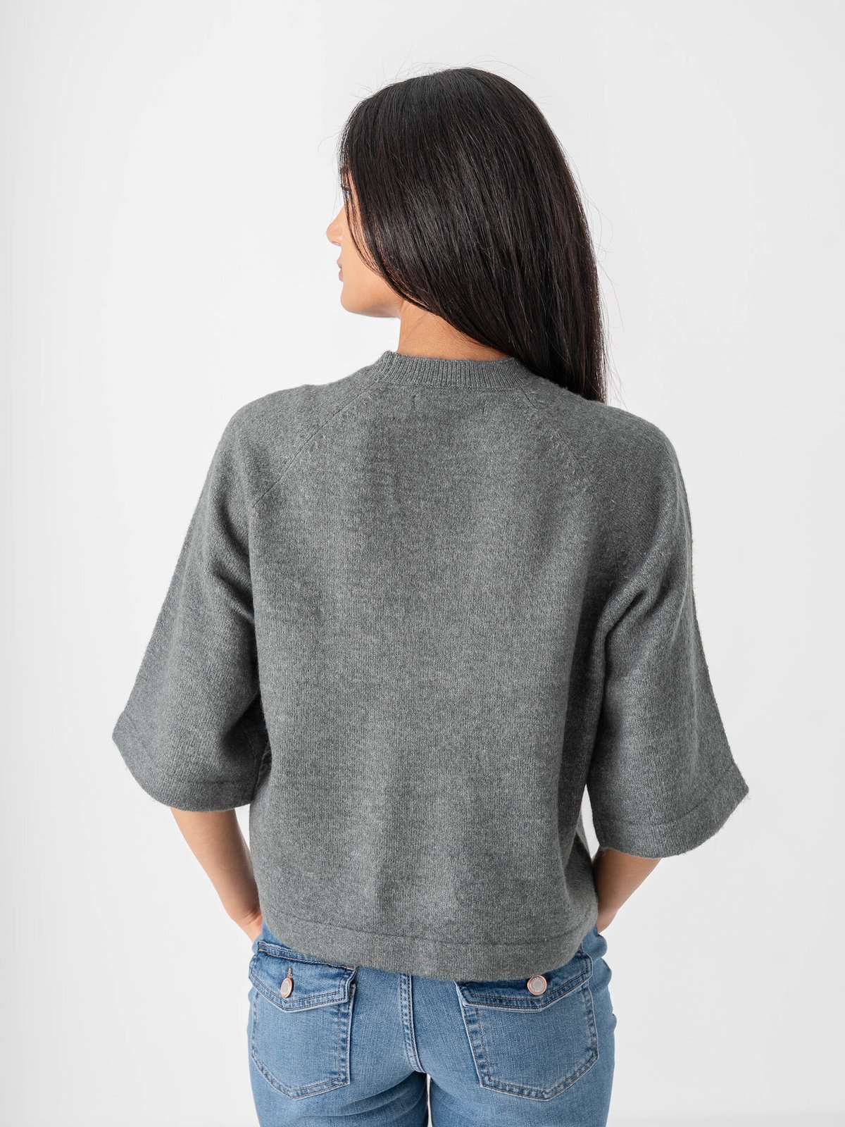 Only Simoni 3/4 Pullover Knit Grå