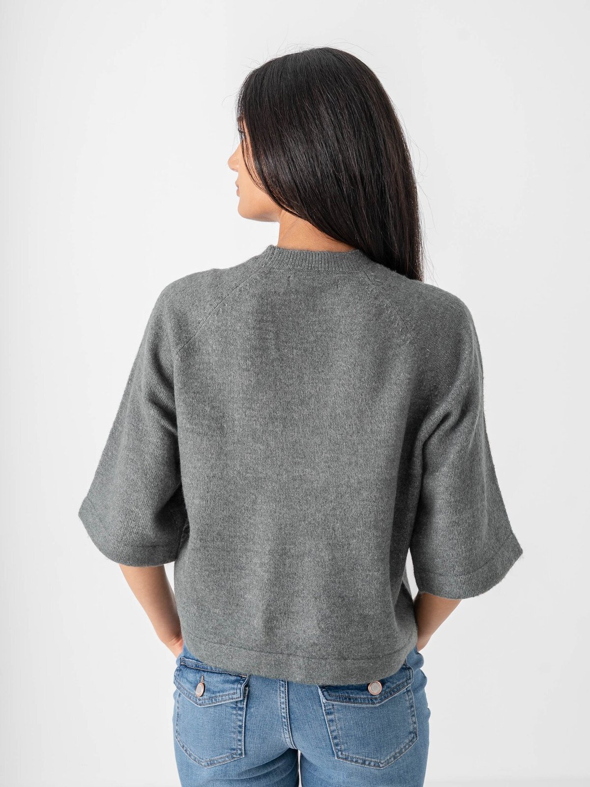 Only Simoni 3/4 Pullover Knit Grå