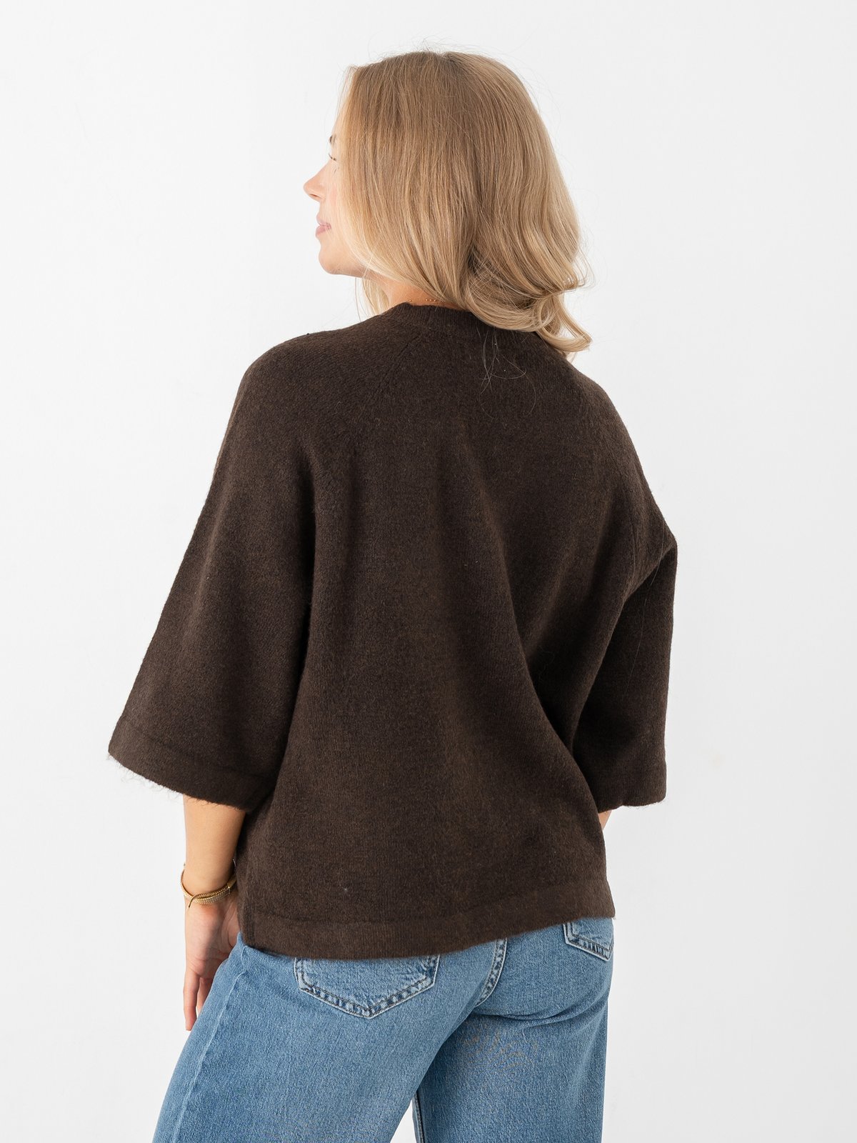 Only Simoni 3/4 Pullover Knit Coffe Bean