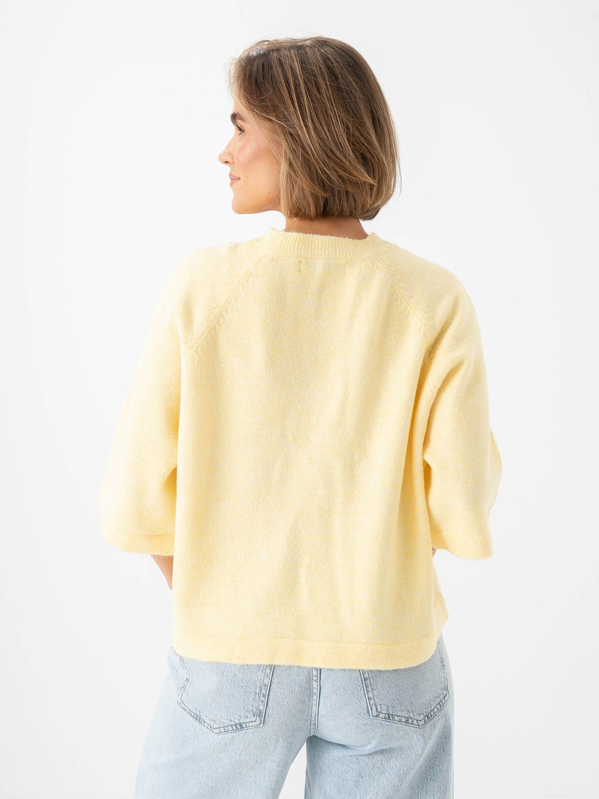 Only Simoni 3/4 Pullover Knit Mellow Yellow