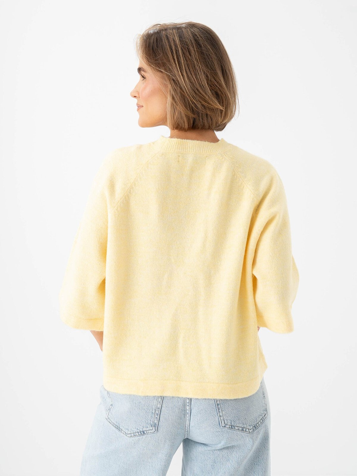Only Simoni 3/4 Pullover Knit Mellow Yellow