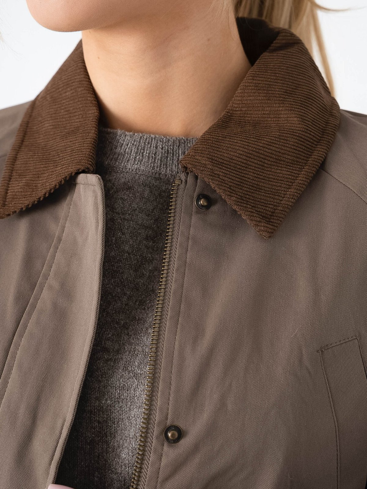 Only Eja Orchid Spring Life Jacket Walnut Chocolate Brown