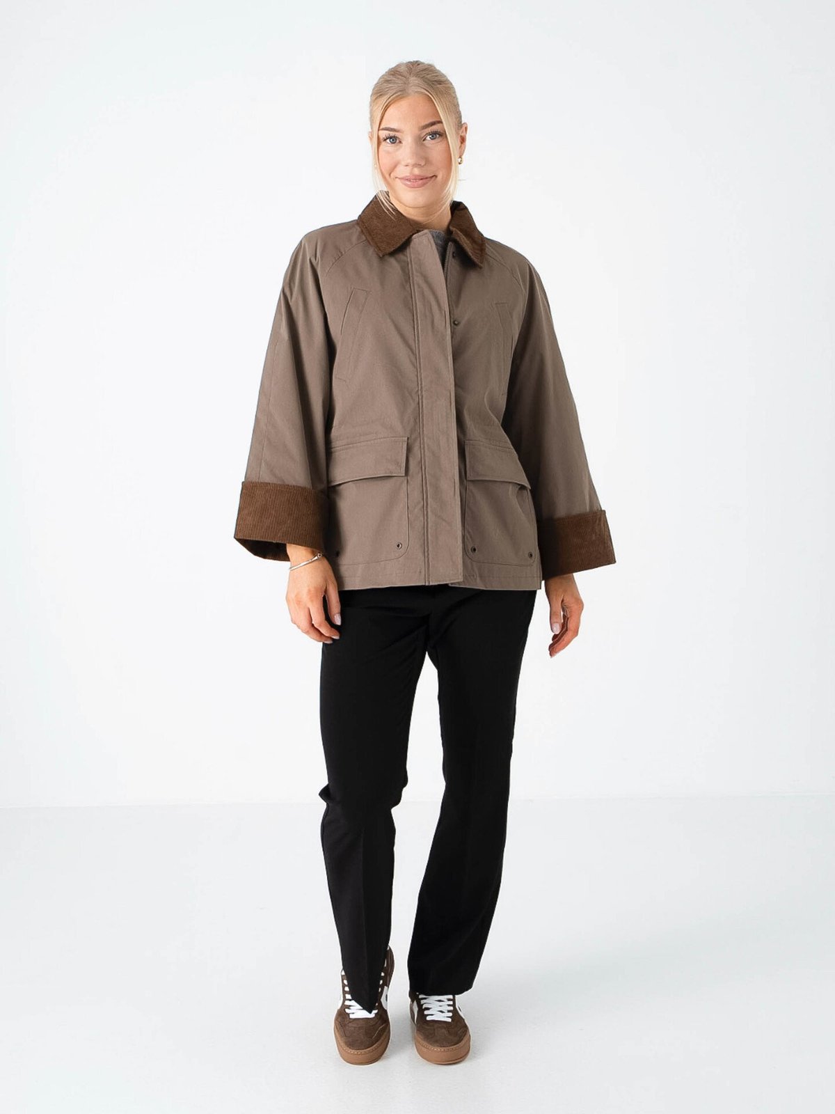 Only Eja Orchid Spring Life Jacket Walnut Chocolate Brown