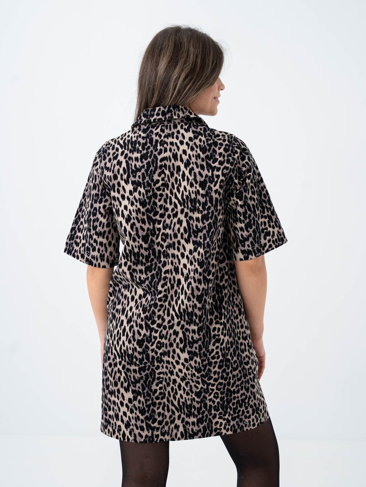 Only Anlie Short Sleeve Dress Black Leo