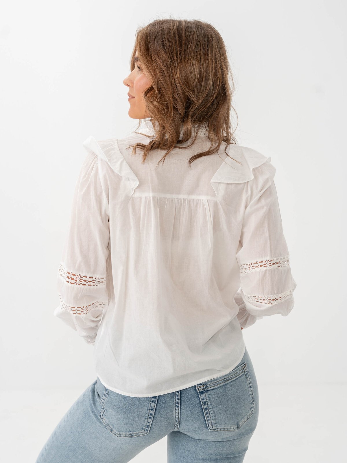 Only Julia Life Long Sleeve Blouse Cloud Dancer