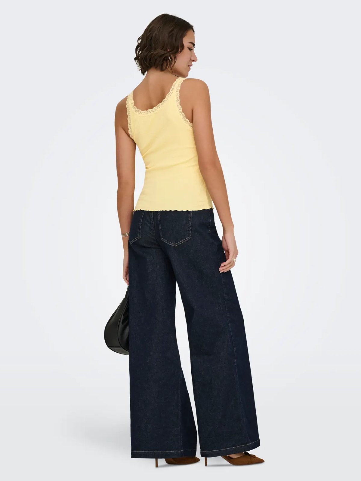 Only Sara Sharai Lace Tank Top Double Cream