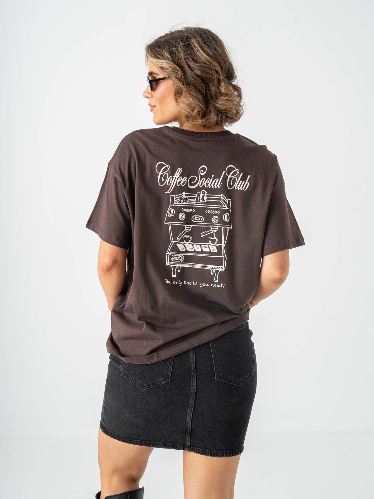 Only Vivvi Short Sleeve Lovely Top Seal Brown
