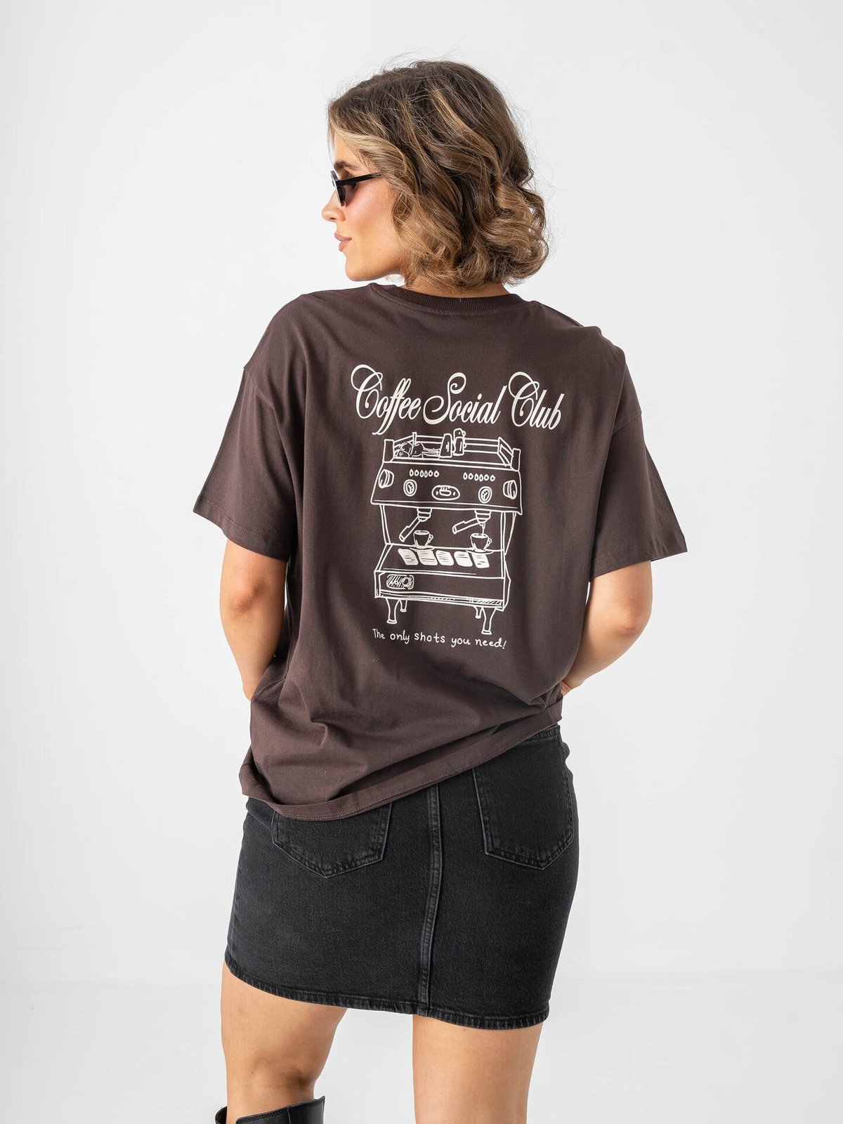 Only Vivvi Short Sleeve Lovely Top Seal Brown