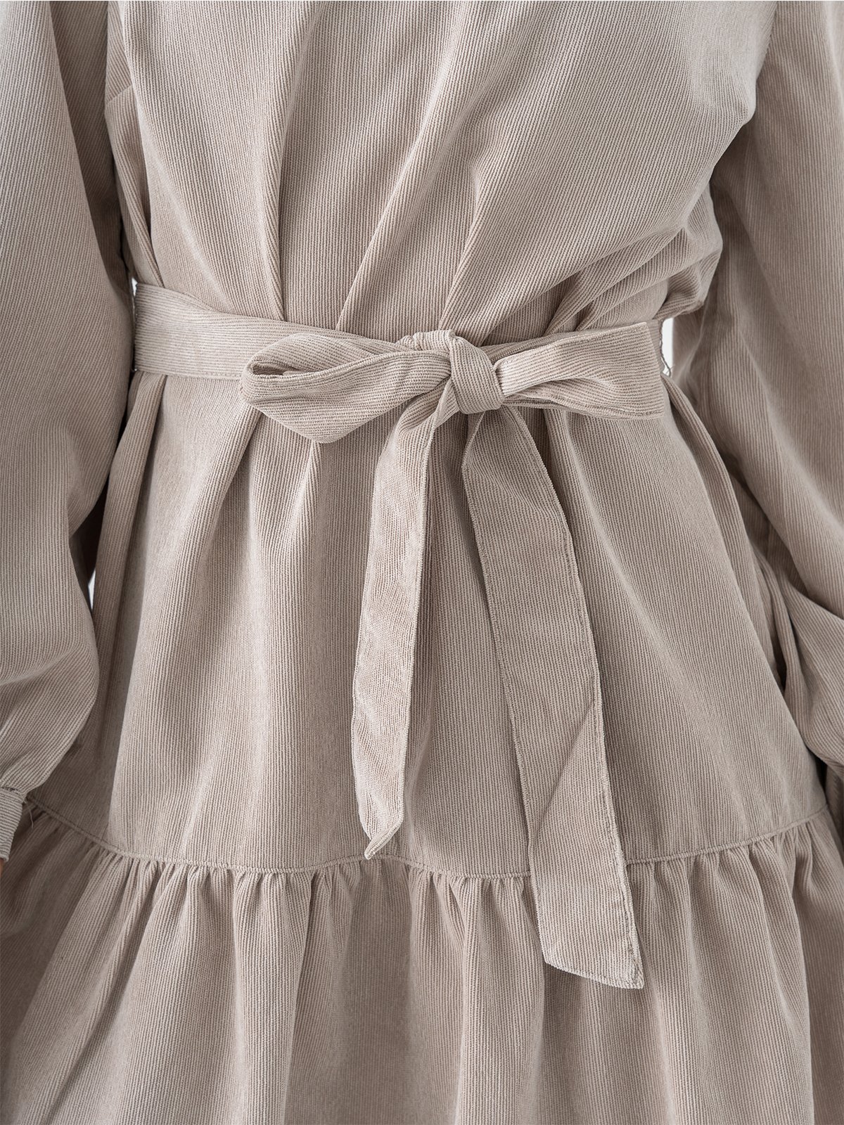 Only Marike Life Long Sleeve Cord Belt Dress String