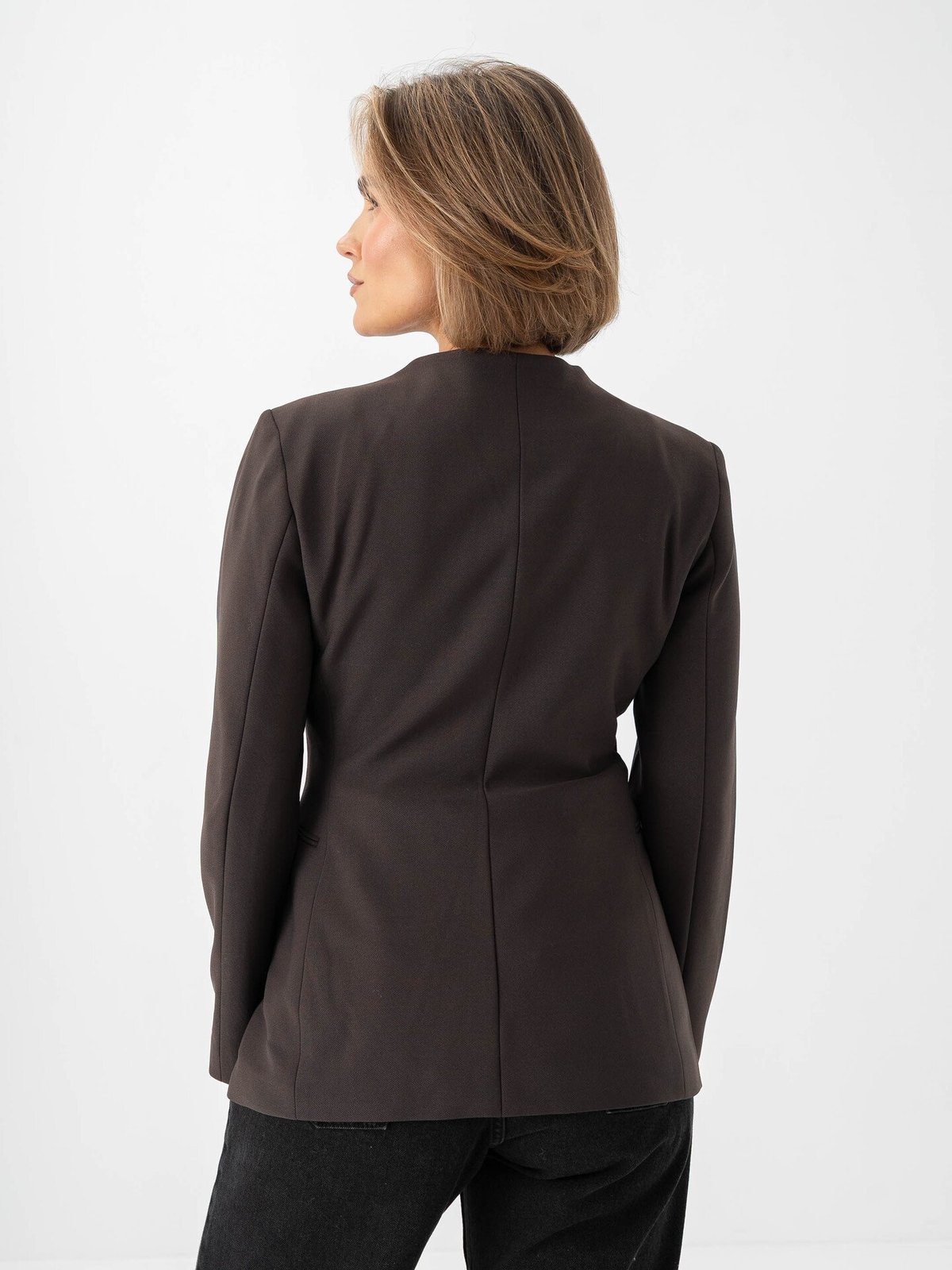 Only Lamina Life Long Sleeve Fit Blazer Mulch