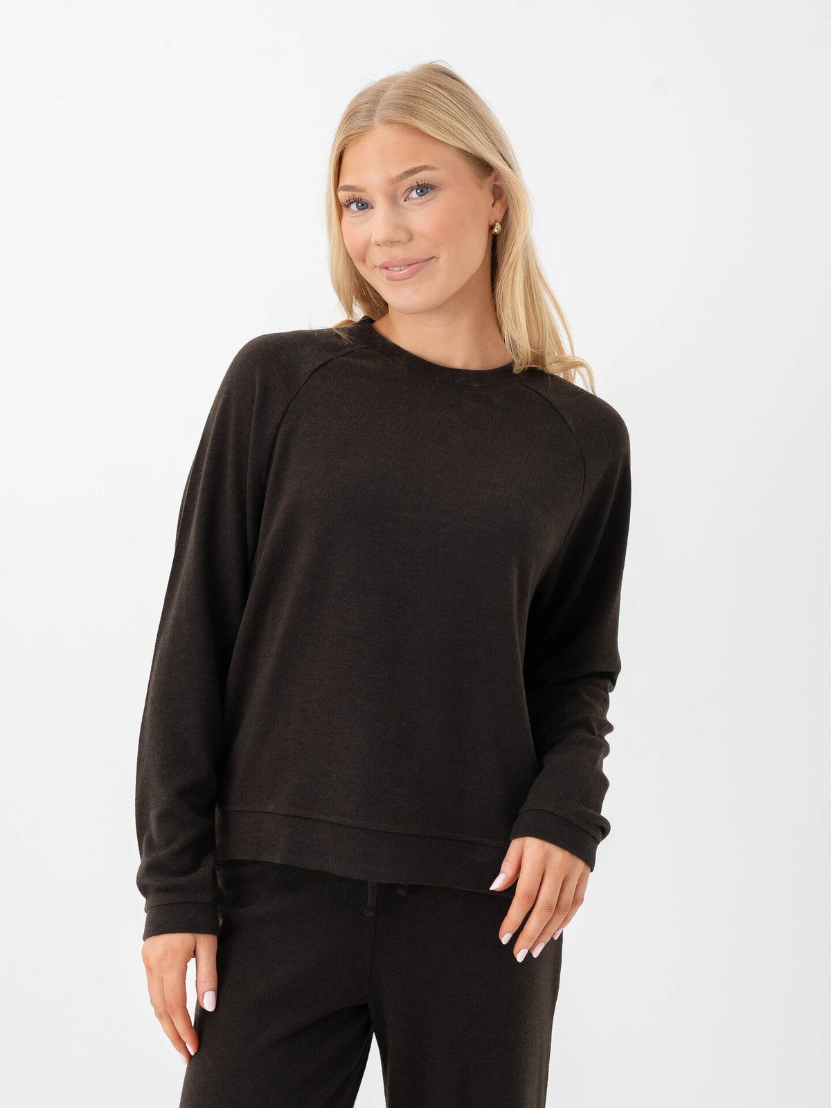 Only Kaya Life Long Sleeve Top JRS Chocolate Torte