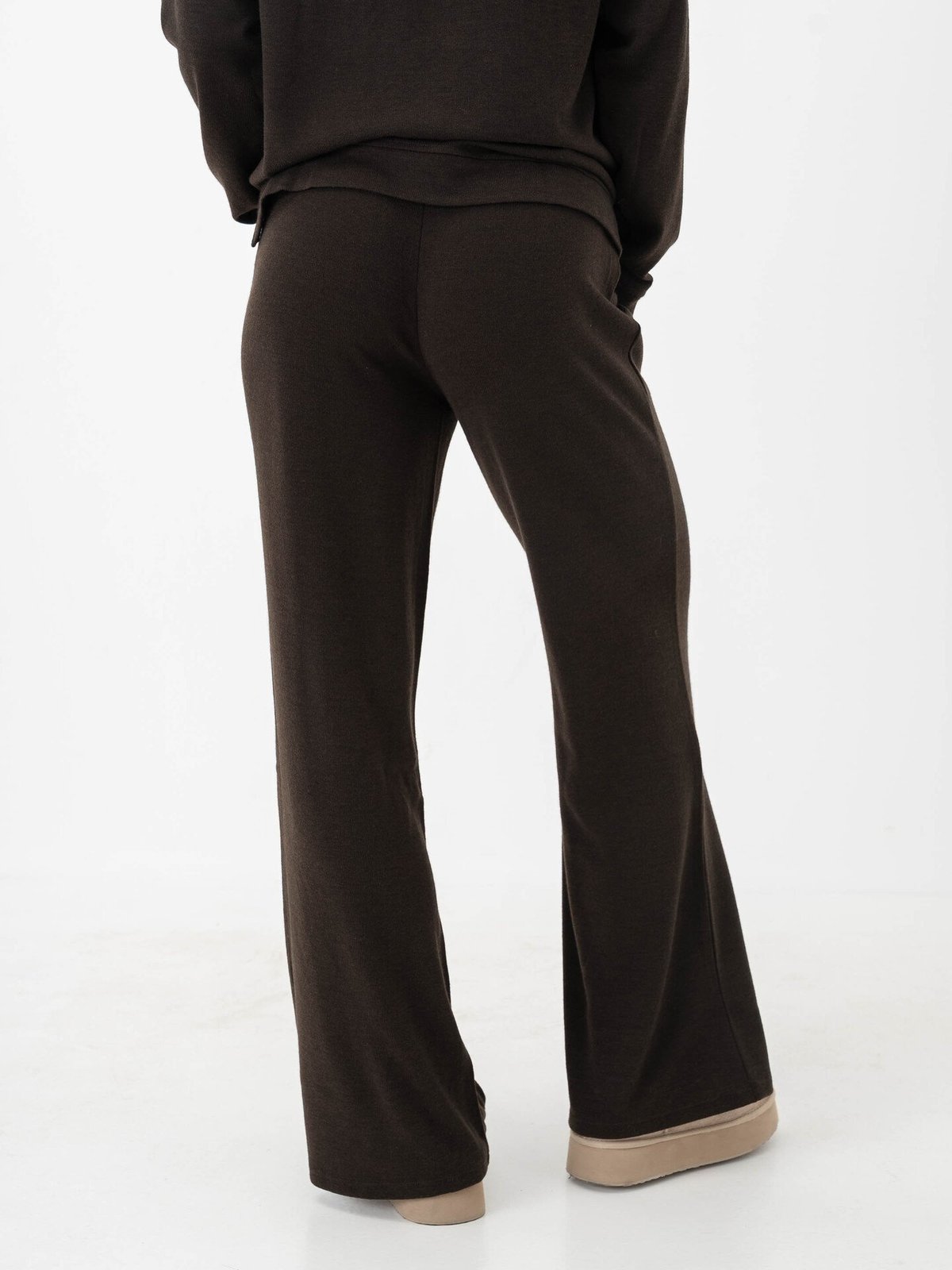 Only Kaya Life Wide Pants JRS Chocolate Torte