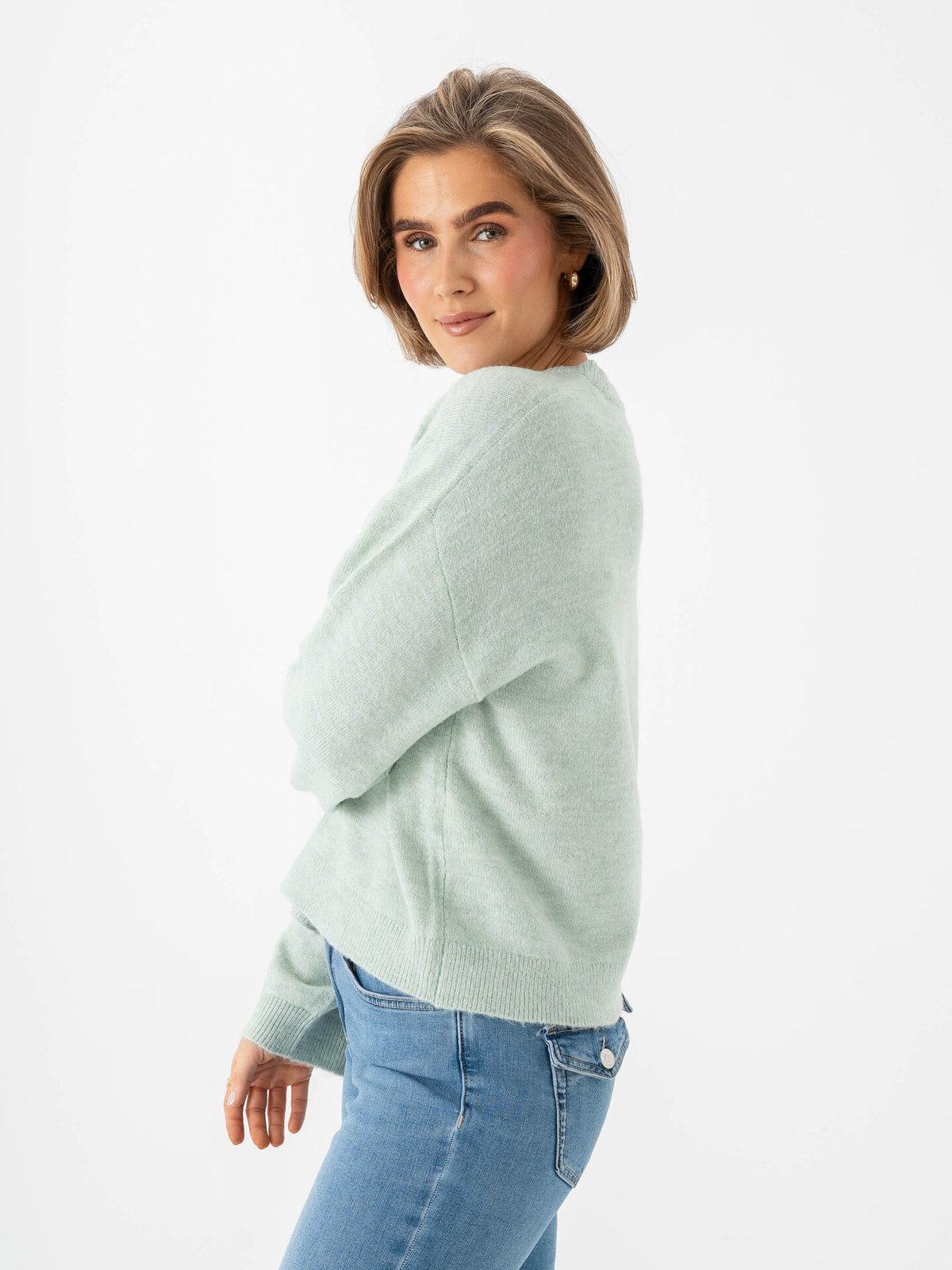 Only Simoni Long Sleeve O-Neck Pullover Ether