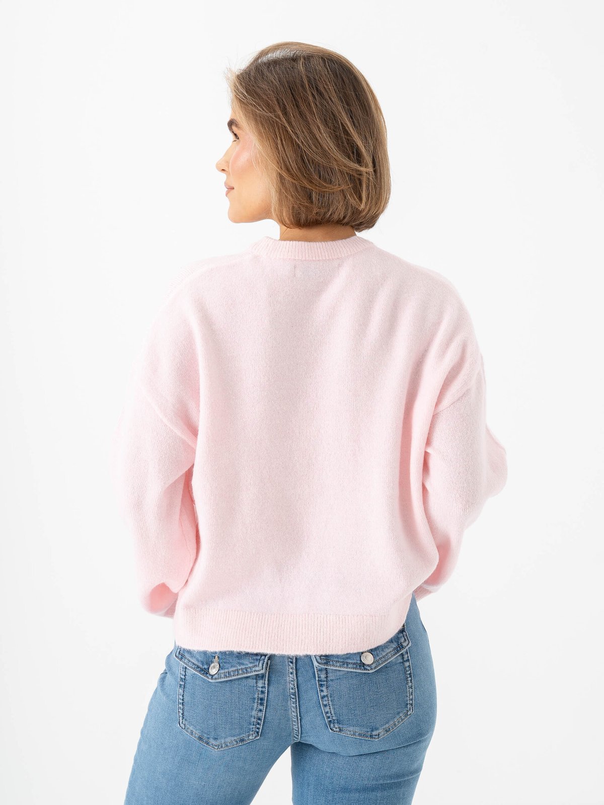 Only Simoni Long Sleeve O-Neck Pullover Potpourri