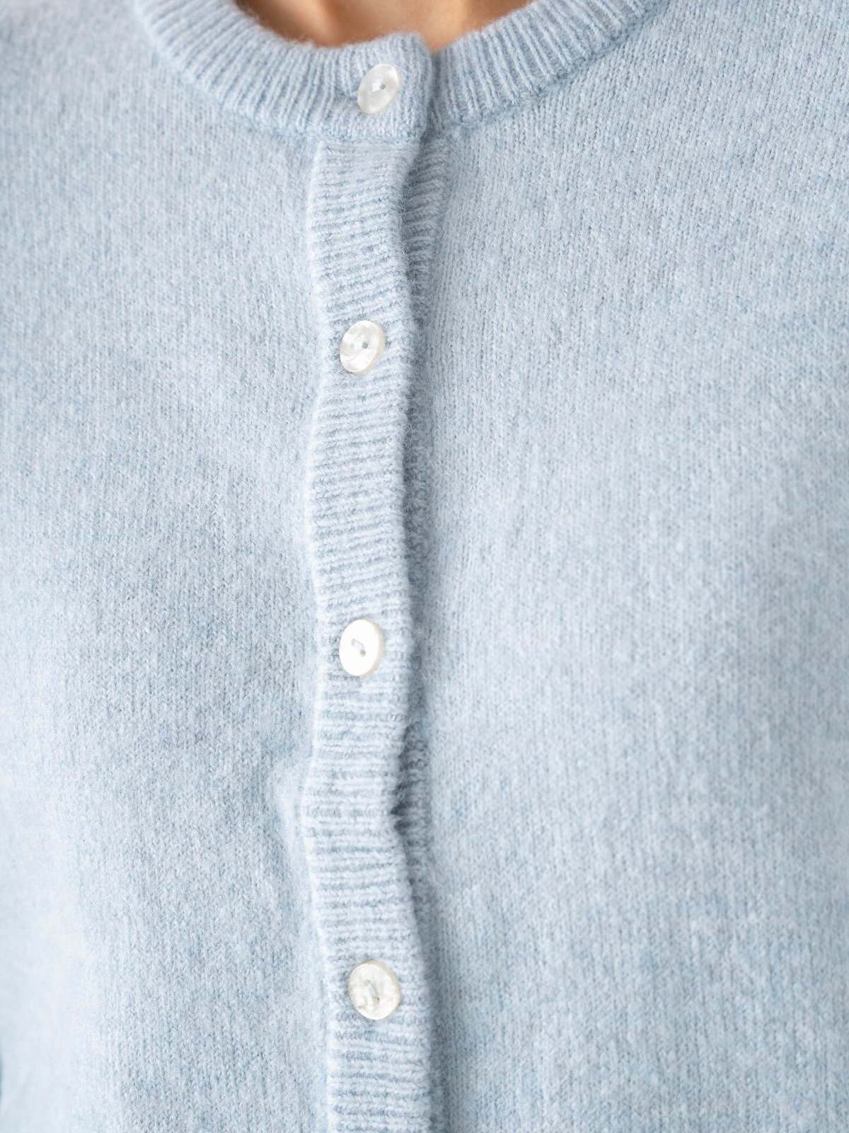 Only Simoni Long Sleeve O-Neck Cardigan Cashmere Blue