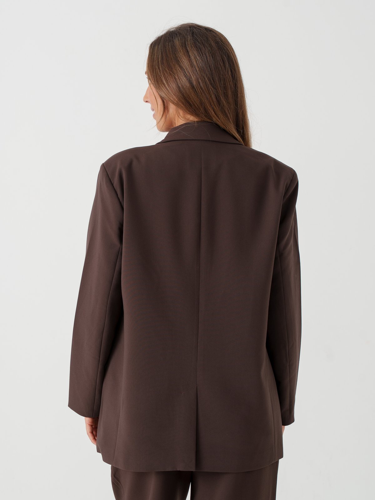 Only Linda Raven Long Sleeve BF Blazer Coffee Bean