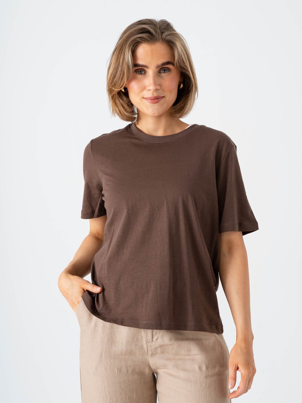 Only Happy Life Short Sleeve O-Neck Tee Shopping Bag