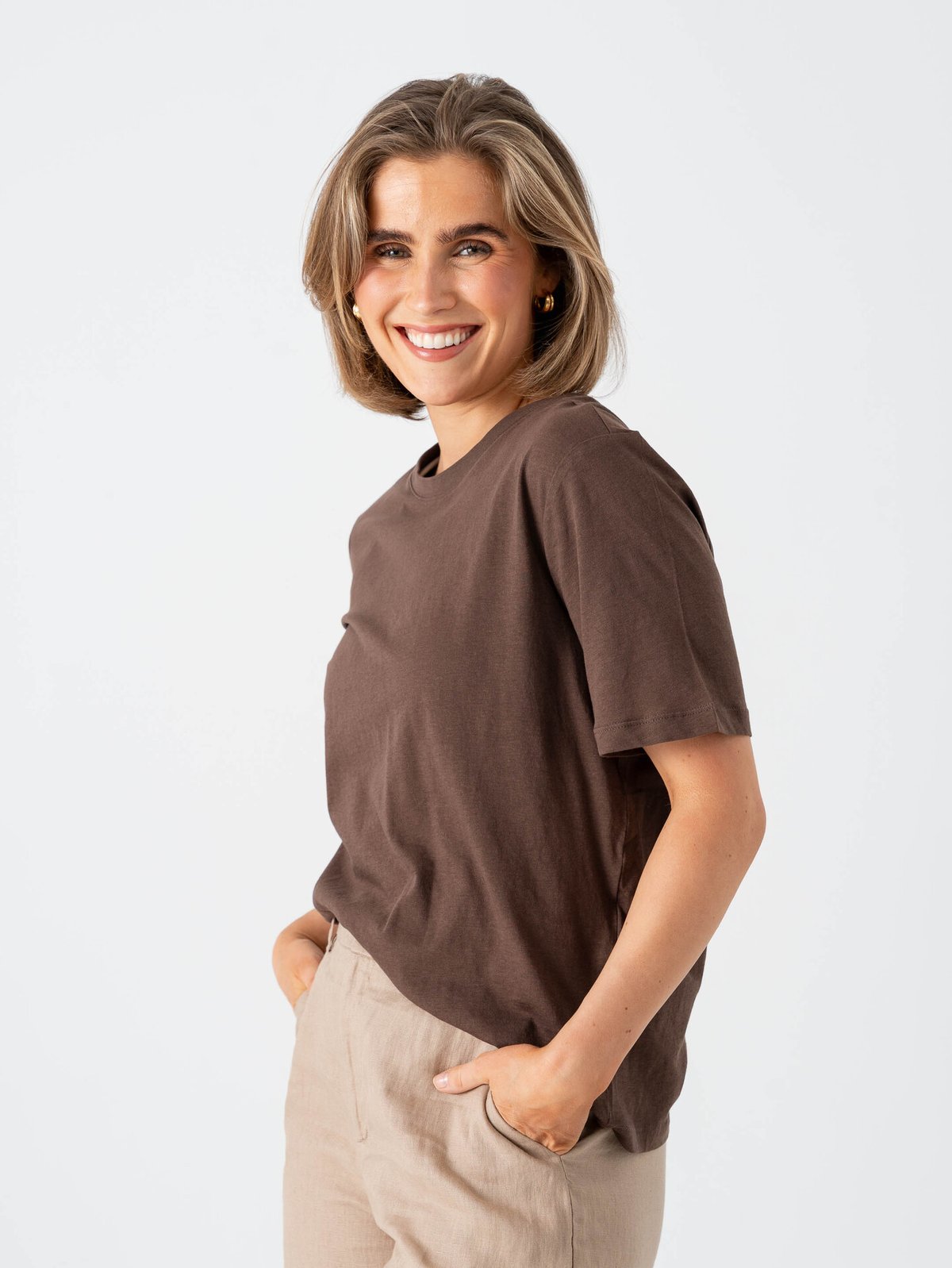 Only Happy Life Short Sleeve O-Neck Tee Shopping Bag