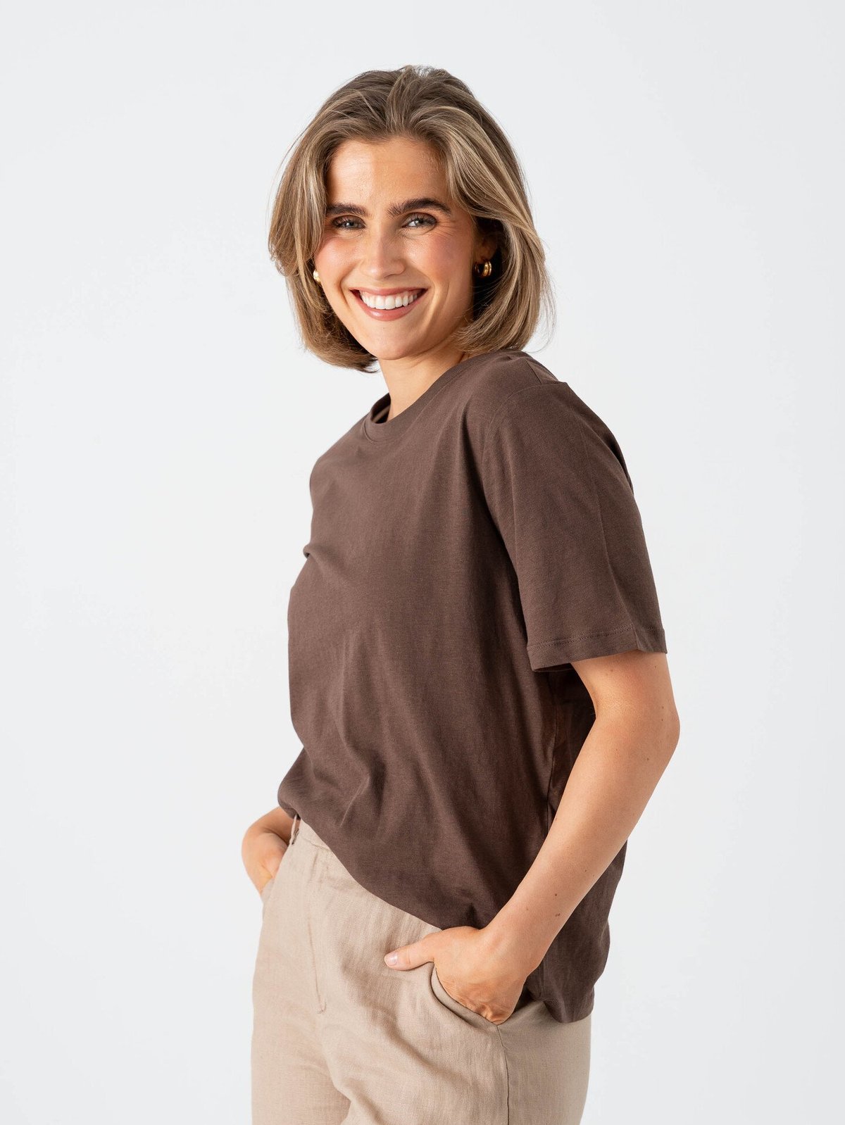 Only Happy Life Short Sleeve O-Neck Tee Shopping Bag