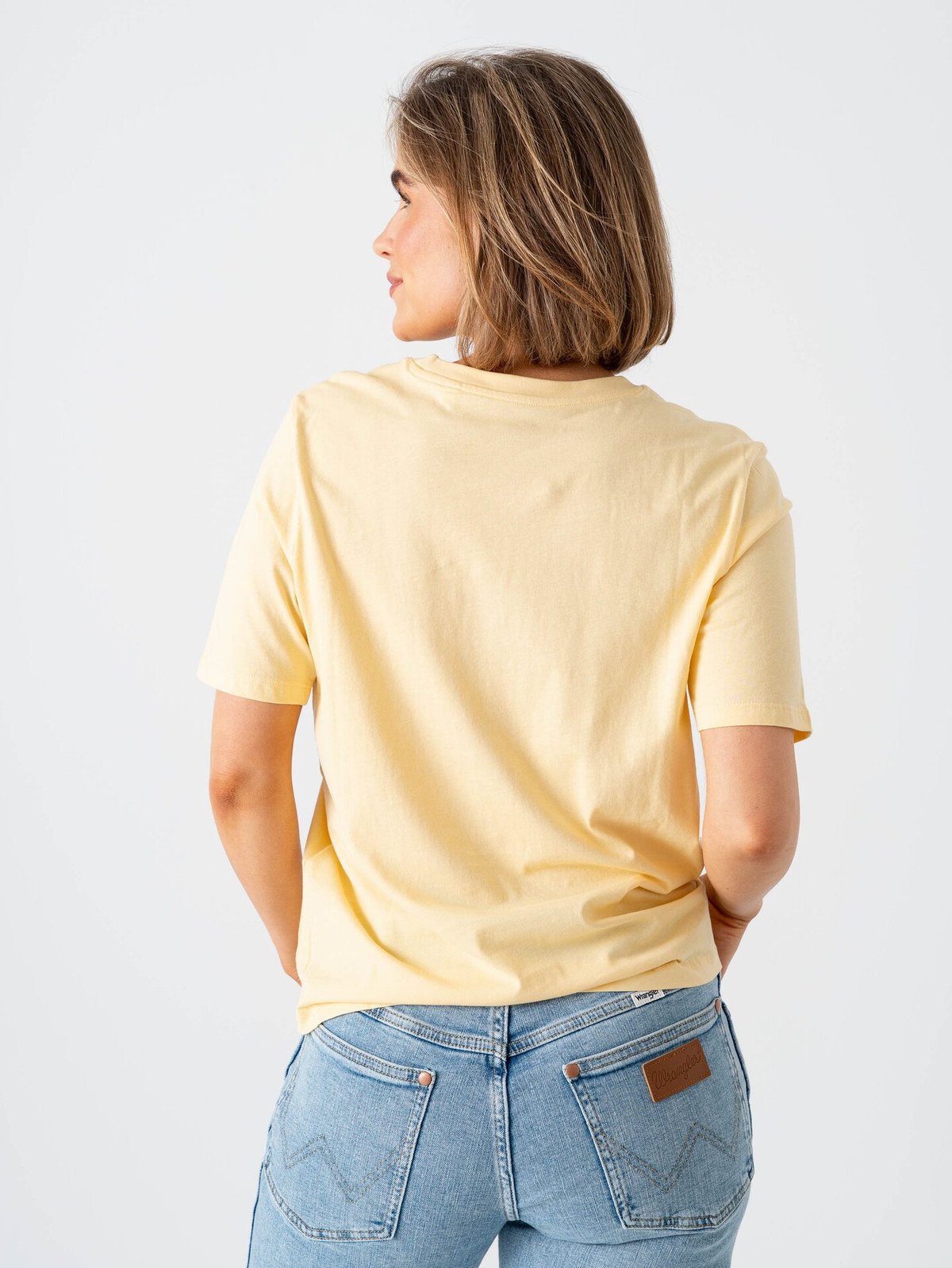 Only Happy Life Short Sleeve O-Neck Tee Sunlight