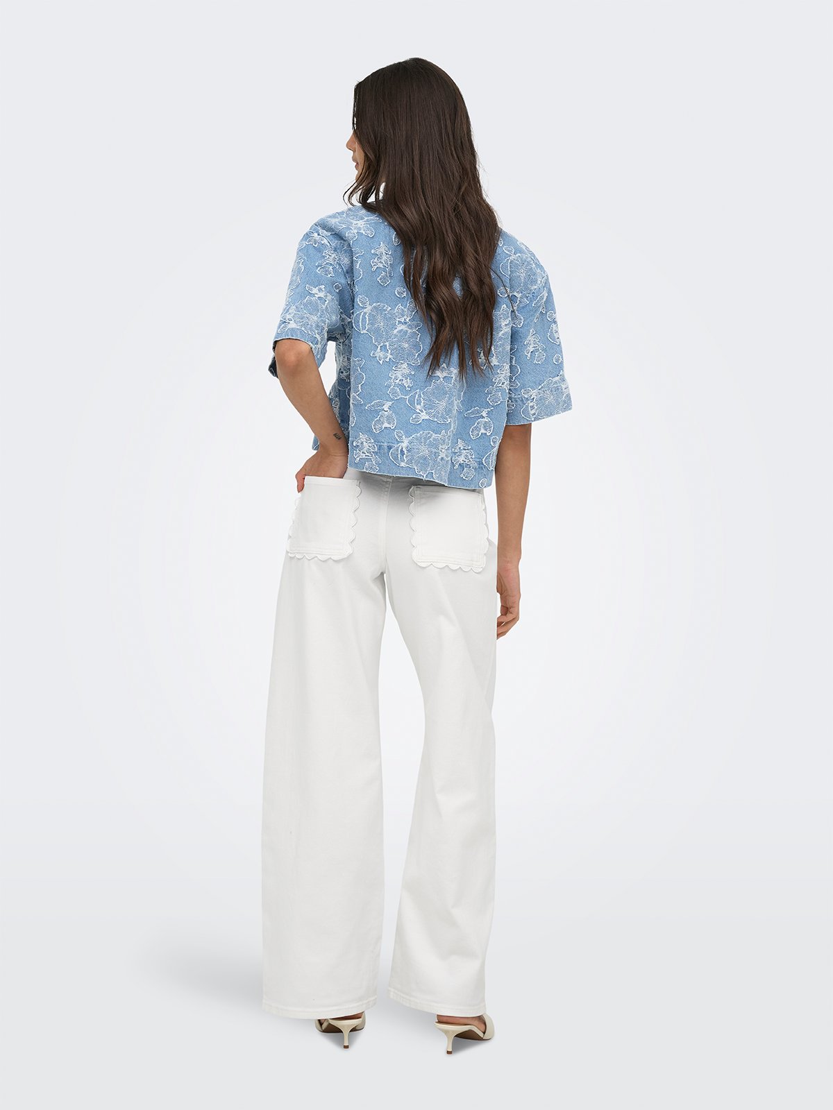 Only Madison-Sille High Waist Pocket Pant Bright White