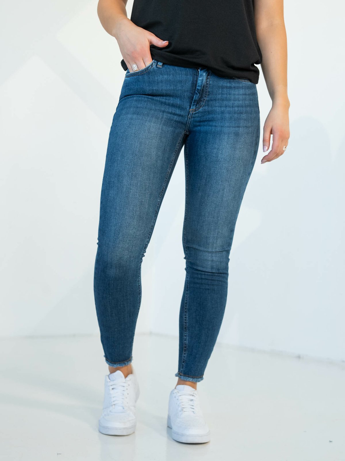 Only Blush Mid RW Denim Medium Blue Denim