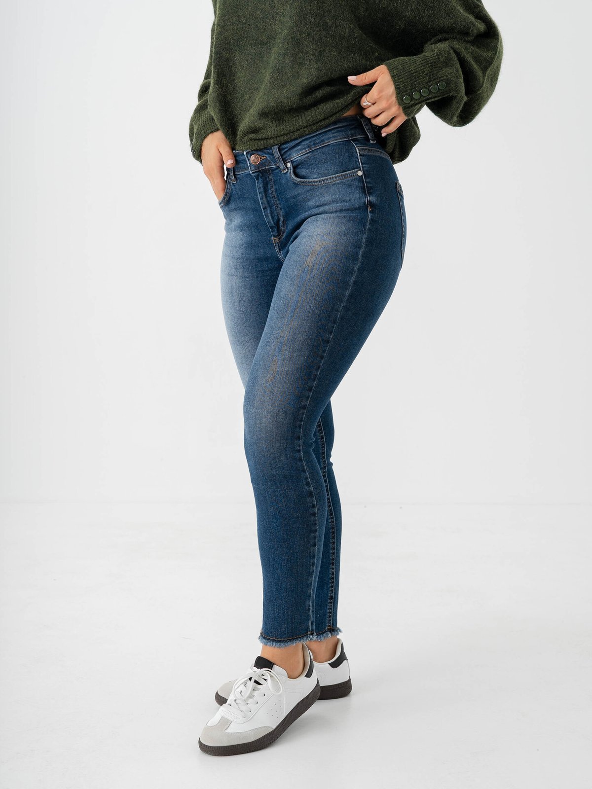 Only Blush Mid RW Denim Dark Medium Blue Denim