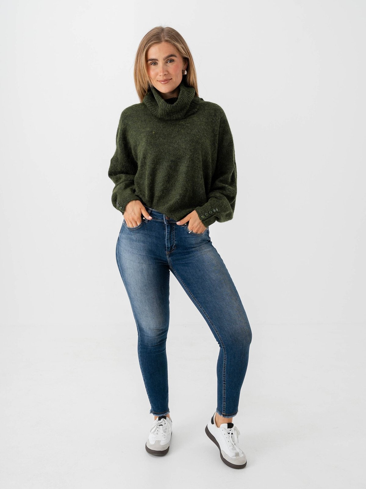 Only Blush Mid RW Denim Dark Medium Blue Denim