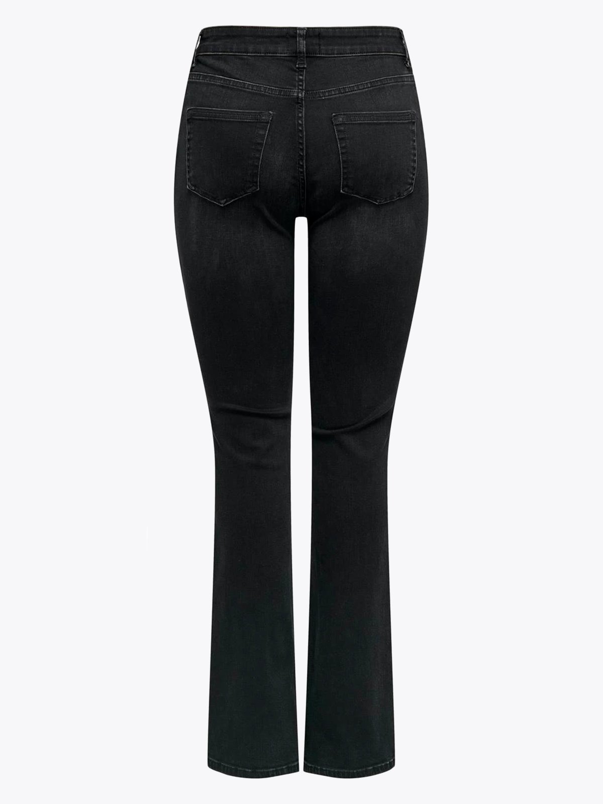 Only Blush Mid Flared Denim Washed Black